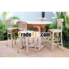 Outdoor table and high chair
