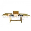TEAK FURNITURE OF RECTANGULER EXTENDING TABLE