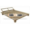 Outdoor Garden Solid Teak Wooden Solo Double Sun Lounger
