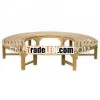 Teak Patio Furniture - Backless Tree Bench