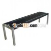 Bamboo bench in black finish for garden/patio use - Bamboo Furniture (16157)