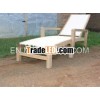 Teak Sun Lounger with batyline