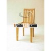 STACKING SIDE CHAIR WITH 3 BIG SLATS