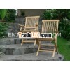 Folding Chair with armrest for outdoor teak furniture