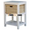 LT 001 RT Nat 1 Drawer Natural Lamp Table Rattan Furniture