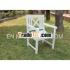 Lucia armchair white color