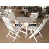 Garden furnitures,  Hexagonal Stow away Table