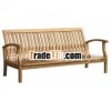 Teak Patio Furniture - Sevilla Lounge Bench 3 St