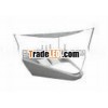Harrogate white Sunlounger
