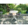 Garden round table grey wash color