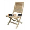 Outdoor Teak Wood Independence Folding Side Chair