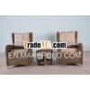 WICKER RELAX CHAIR AND SMALL TABLE