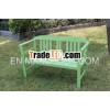 Rose bench 2 seater green color