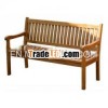 Teak Patio Furniture - Wave Bench 150 Cm