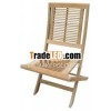 Teak Garden Furniture Small Slated folding side chair - by PT Segoro Mas Solo