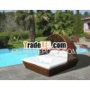 Poly rattan bed
