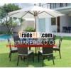 Flat poly rattan dining set for outdoor,  garden,  patio...