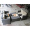 PE rattan modern sofas set grey color for corner decoration