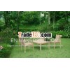 Outdoor Garden Teak Wooden Stacking Table and Chairs Set