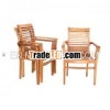 STACKING ARM CHAIR SMALL SLATS
