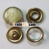 prong snap fastener with stone cap