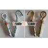 Sleeve anchors with open hook bolt
