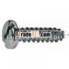 slotted pan head self tapping screw with zinc plated