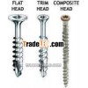 slotted raised countersunk(oval) head wood screws