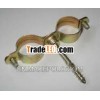 double pipe clamp W.rubber best quality