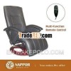 UK stock BN Black Leather Recliner Massage Swivel Chair/Armchair