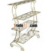 Decorative 4 shelf display rack