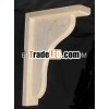 unfinished durable decorative wood carved shelf bracket