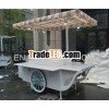Outdoor street wooden mobile Vans/ hotdog vending carts/ food Vending cart