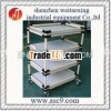 practical cart in hotel kitchen