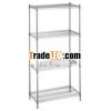 4 Tiers Heavy Duty Chrome Steel Shelving-H