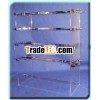 crystal acrylic and metal display shelf
