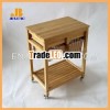 wooden dinning trolley with drawer