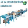 High Speed 3 5 7 ply Corrugated Cardboard Production Line