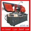 scissors type band saw