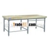 TT-BC305 Good Quality Moden Big Stainless Steel and Wooden Bench