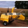 Trailed type wood shredder