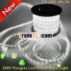 220v White Led Round 2-wire Rope Lights,  Decorative Christmas Led Lights