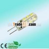 24PCS SMD3014 With transparant Silicon Cylindrical Solid Cover led g4 bulb light