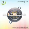 best quality hole 665LM 7w ceiling led light 630-665lm