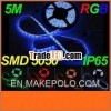 RGB 12V 5M Waterproof Epoxy IP65 SMD5050 300LED patented design flexible led strip light