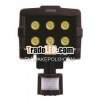 Floodlight with 180 degrees motion sensor