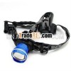 CREE XM-L XML T6 LED 1800Lm Rechargeable Zoomable Headlamp Headlight 18650 Blue