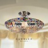 B1021L - Colorful mosaic and new classical crystal ceiling lamp