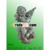 Solar figurines, Garden decoration, Polyresin angel NE9005