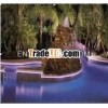 Fiber optic pool lighting